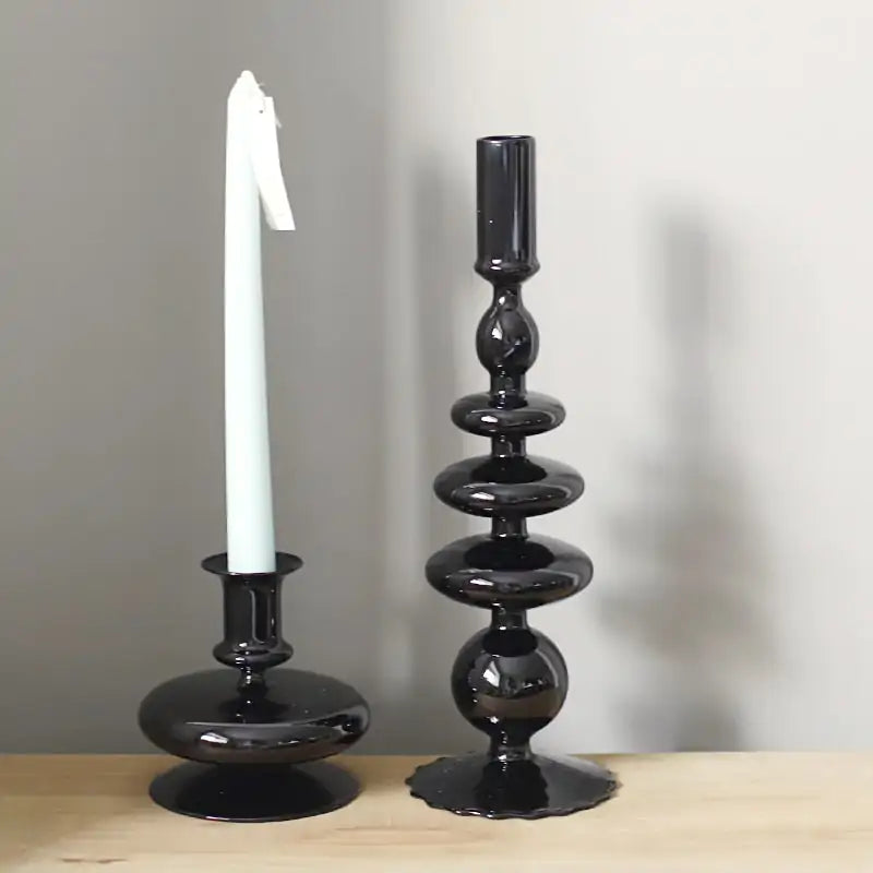 Rue Glass Candlestick