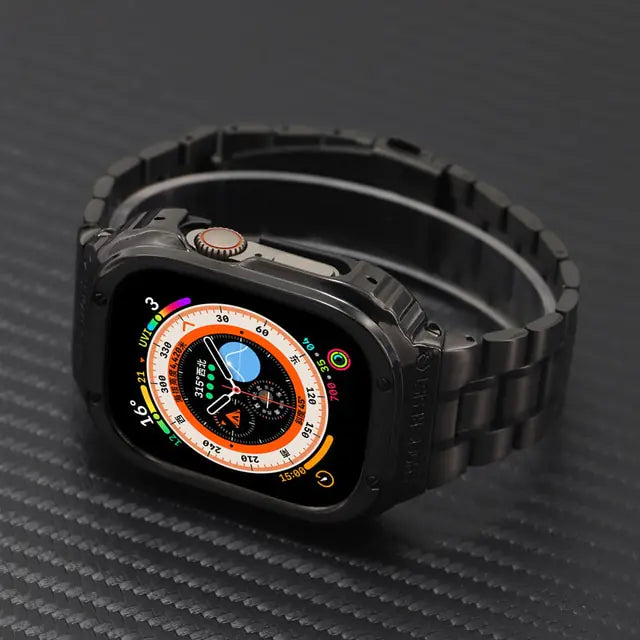 Watch Band Stainless Steel and Rubber