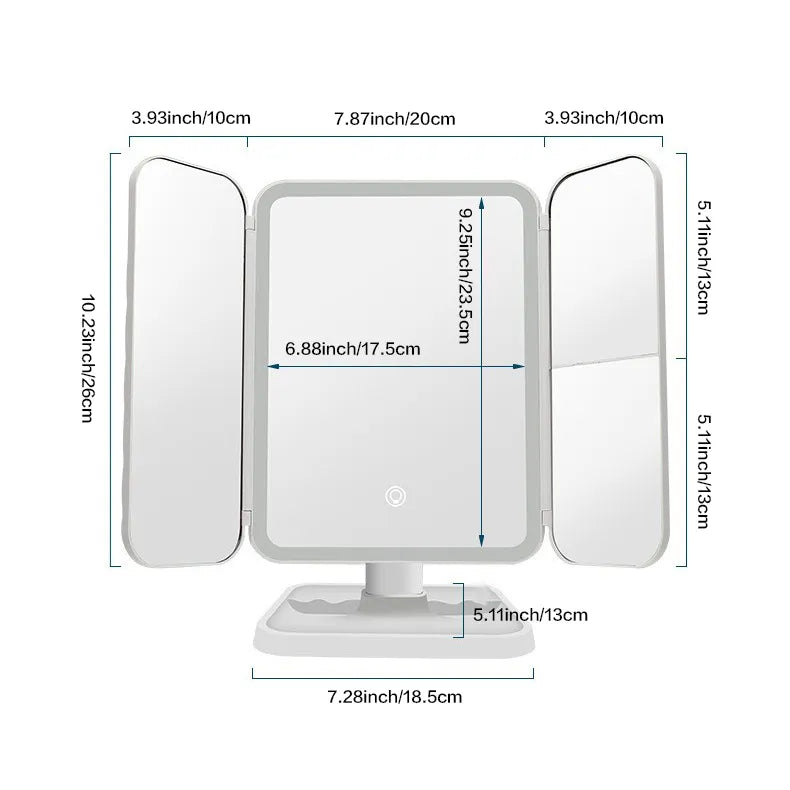 Smart Tri LED Makeup Mirror