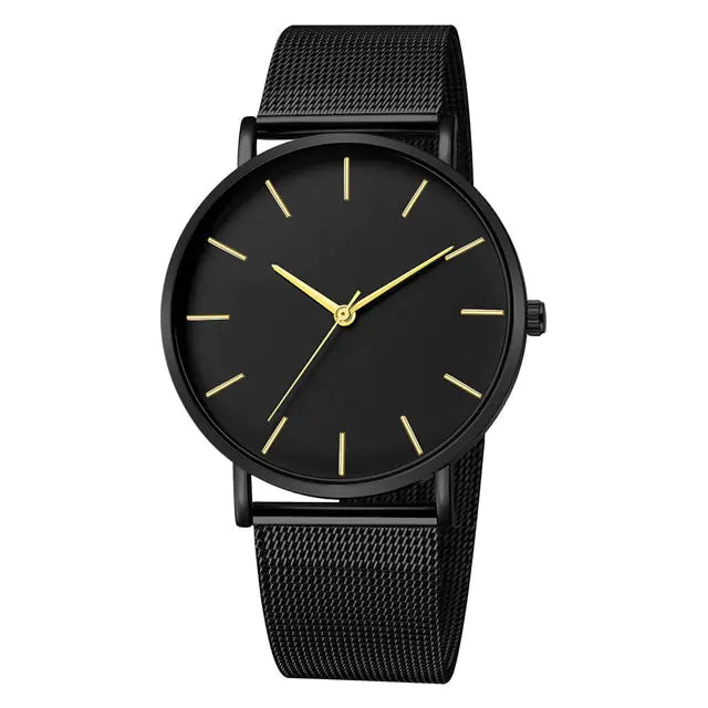 Ultra-Thin Magnetic Mesh Sport Watch