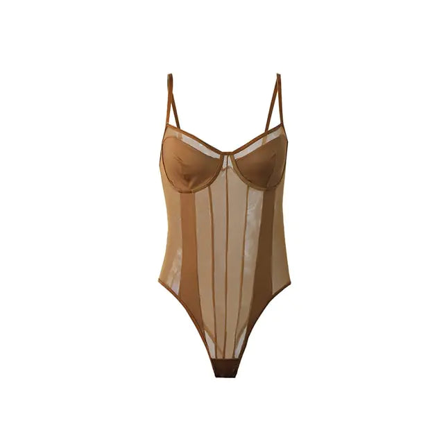 See-Through Bodysuit Shapewear