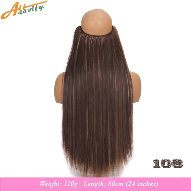 Synthetic No Clip Artificial Hair