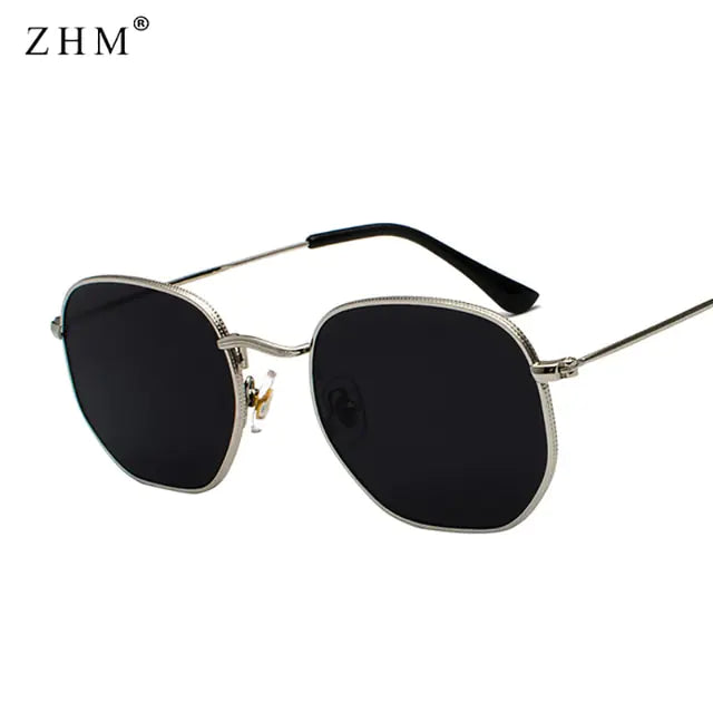 Metal Frame Pilot Mirror Sunglasses