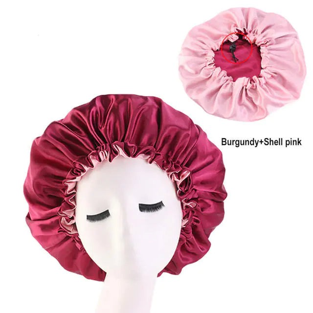 Women Satin Sleeping / Shower Cap