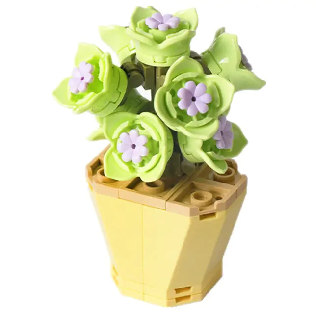 Potted Plants Succulents Model Bricks