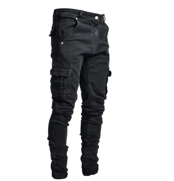 Men's Side Pockets Skinny Jeans