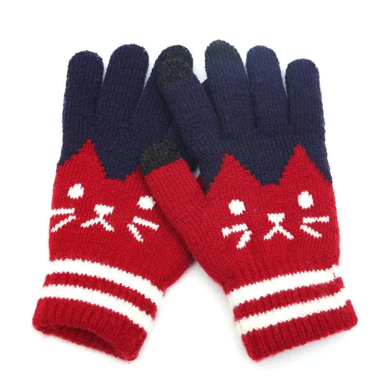 Touch screen Knit Gloves