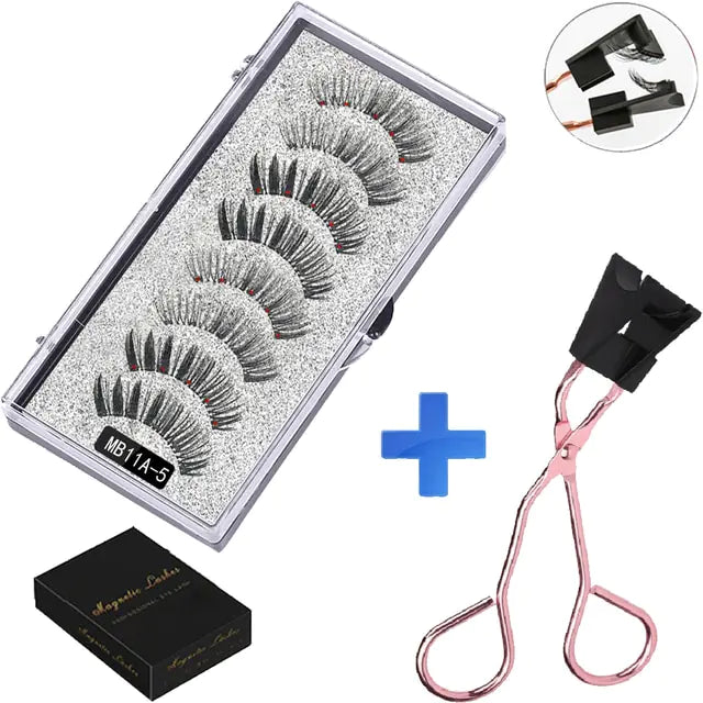 MBA 5 Magnetic Eyelashes Curler Set