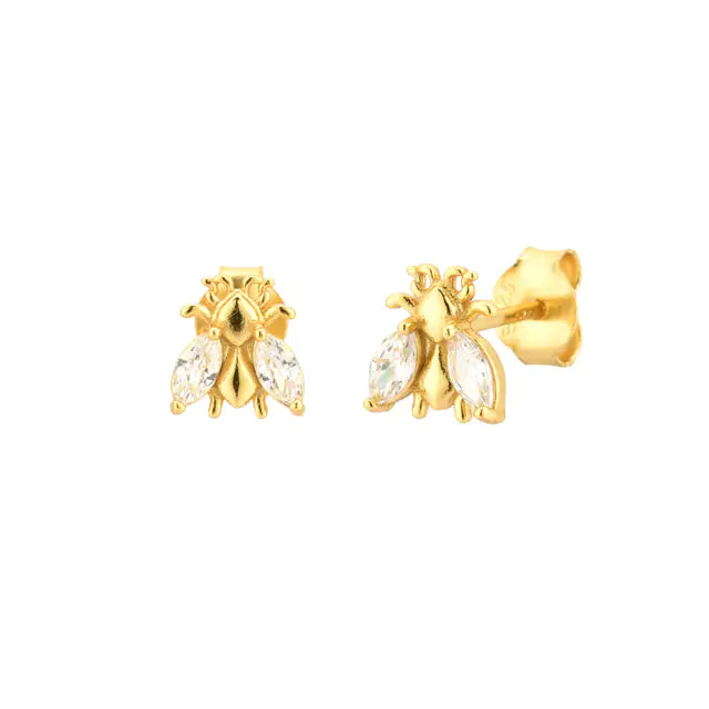 Winter Bee Earrings and Ring Collection