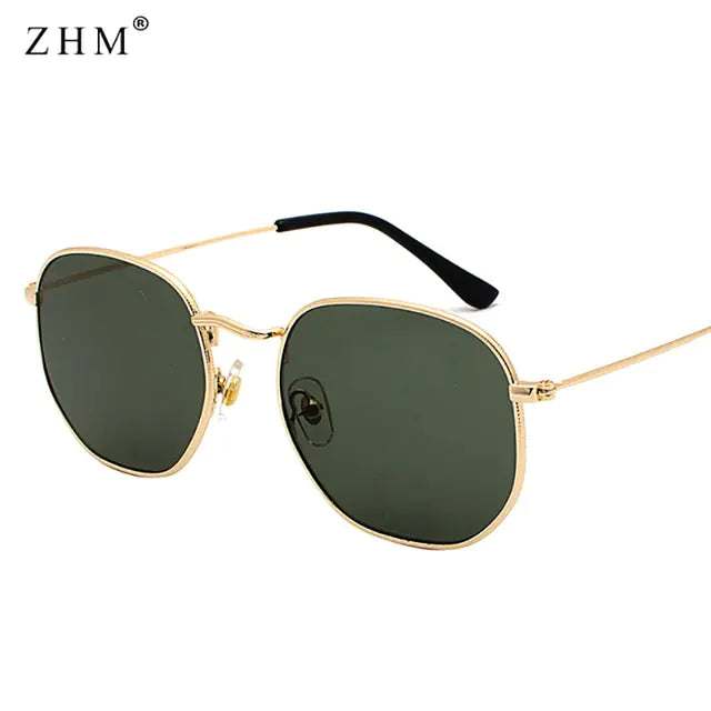 Metal Frame Pilot Mirror Sunglasses