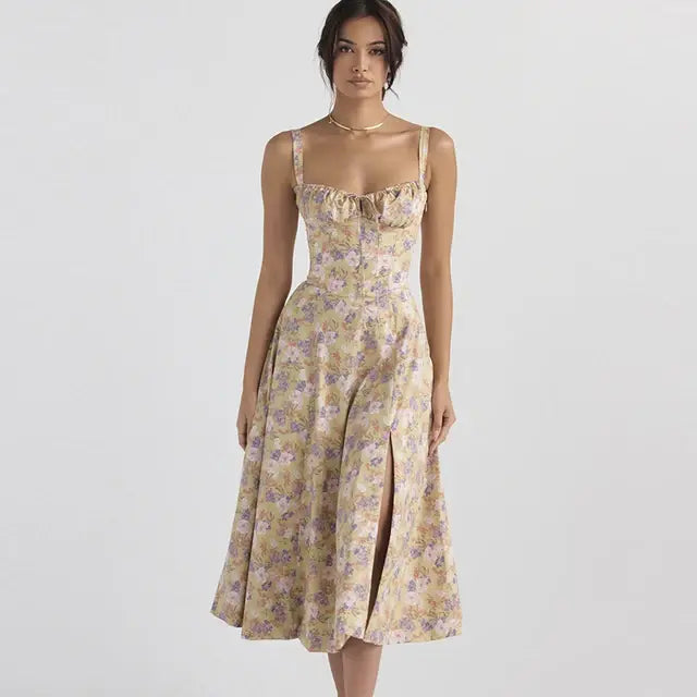 Summer Floral  A-line Dress