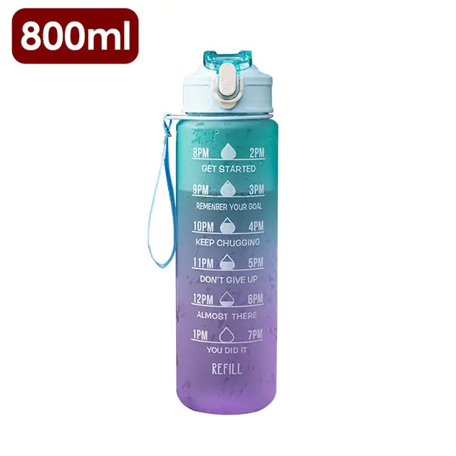 Water Bottle With Time Marker