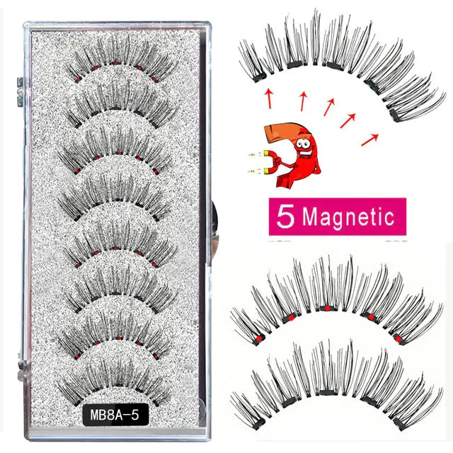 MBA 5 Magnetic Eyelashes Curler Set