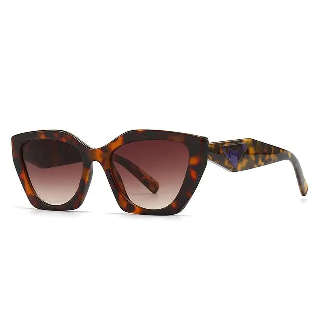 Retro Rectangular Cat Eye Sunglasses