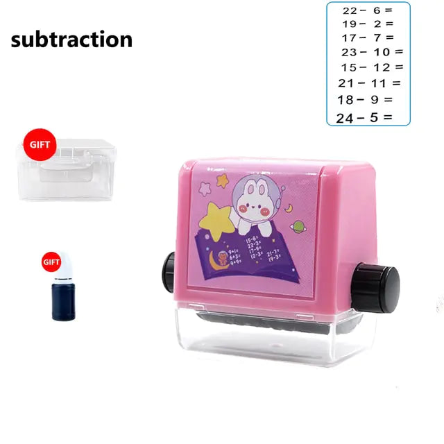 Mathematics Practice Number Rolling Stamp