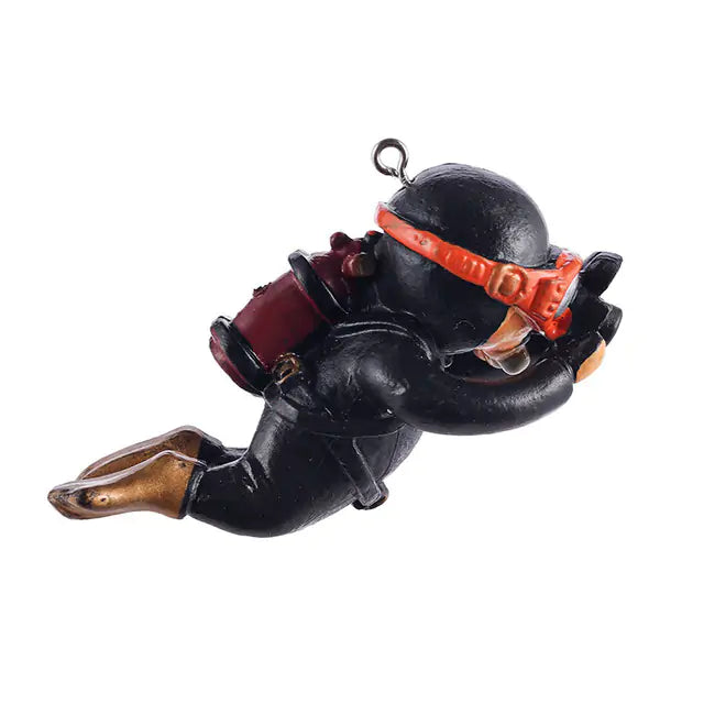 Resin Frogman Aquarium Ornaments