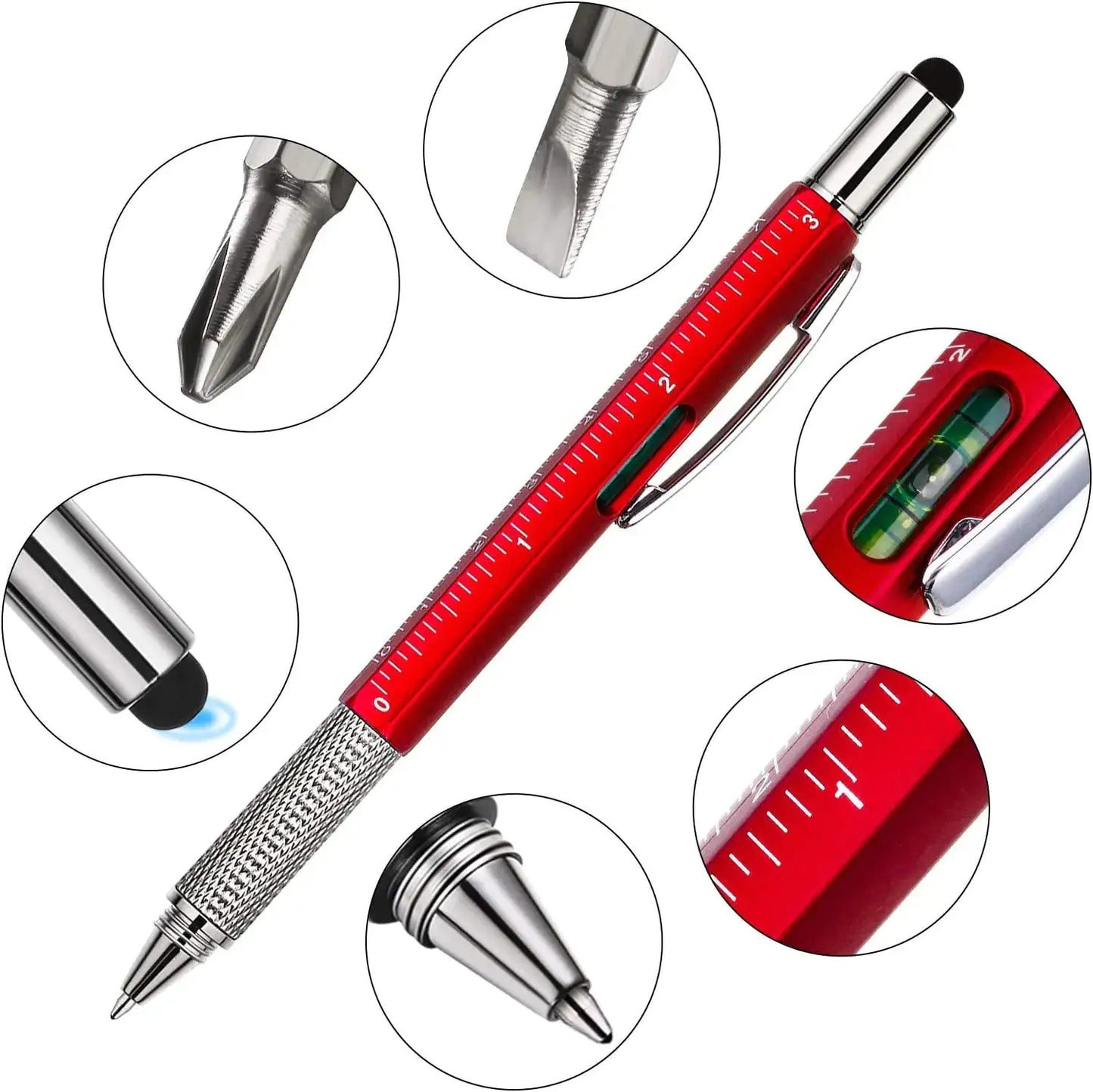 Versatile 7-in-1 Multi-Function Pen