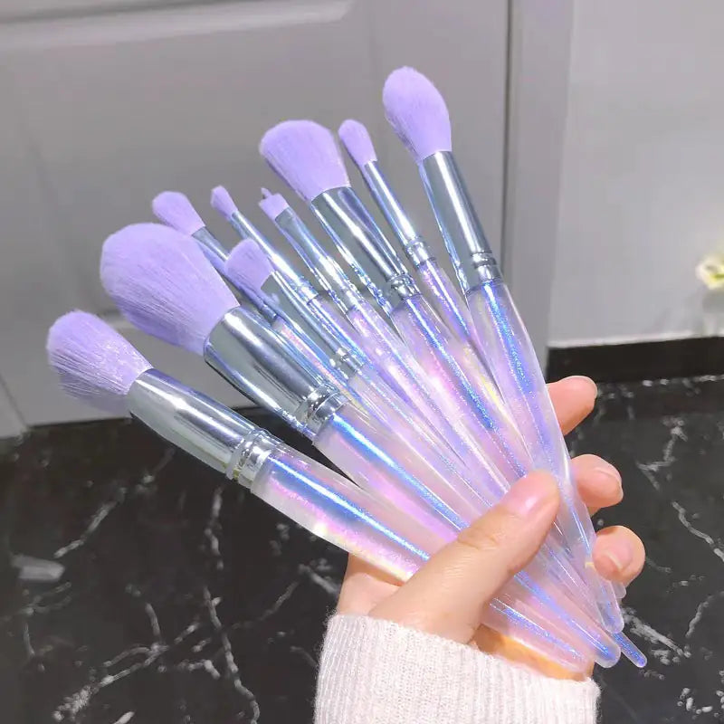 Purple Makeup Brush Set