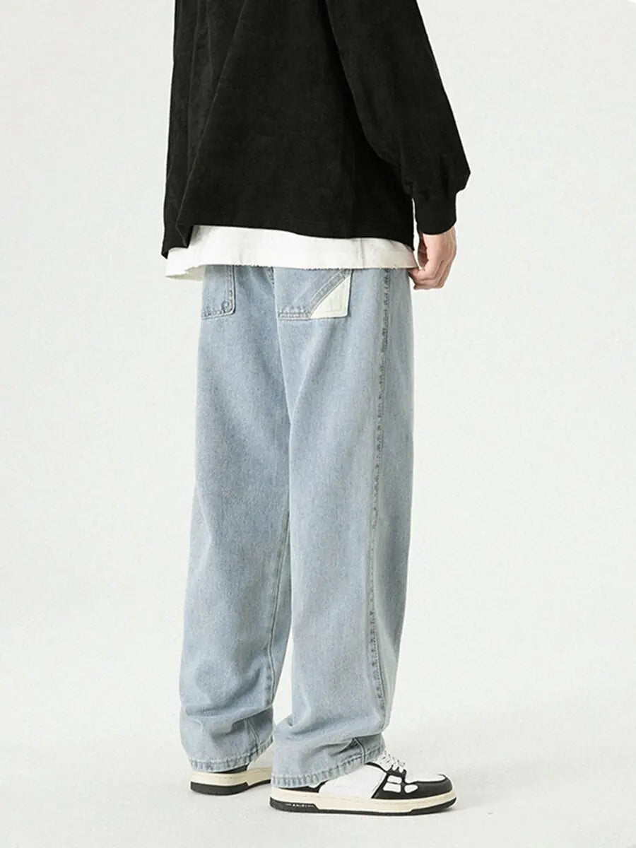 Retro Loose Straight Wide Leg Pants