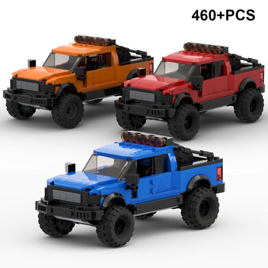 Technical Ford Raptors F-150 Pickup Truck Car Building Blocks