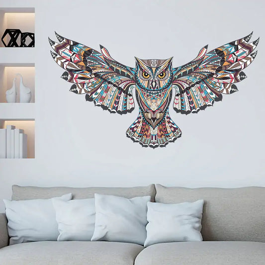 Removable Colorful Owl Wall Stickers