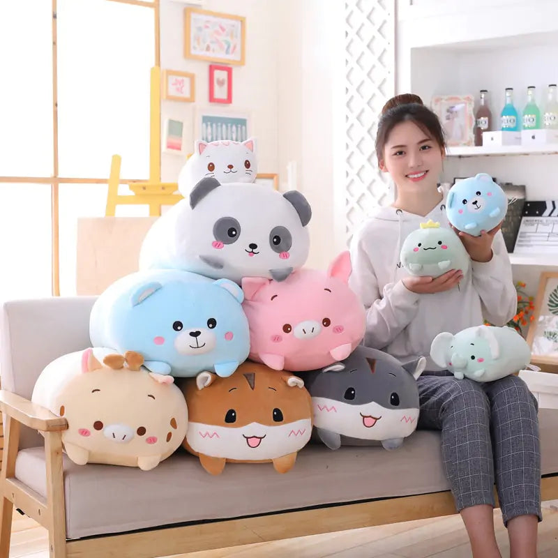 Soft Plush Cartoon Animal Pillow